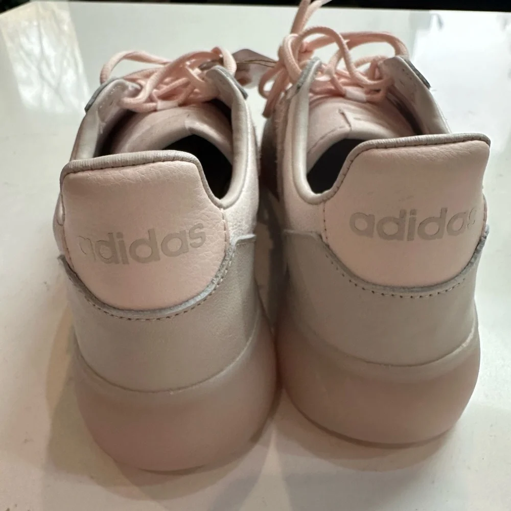 Adidas Women's Soft Pink Sneakers - Picture 3 of 6